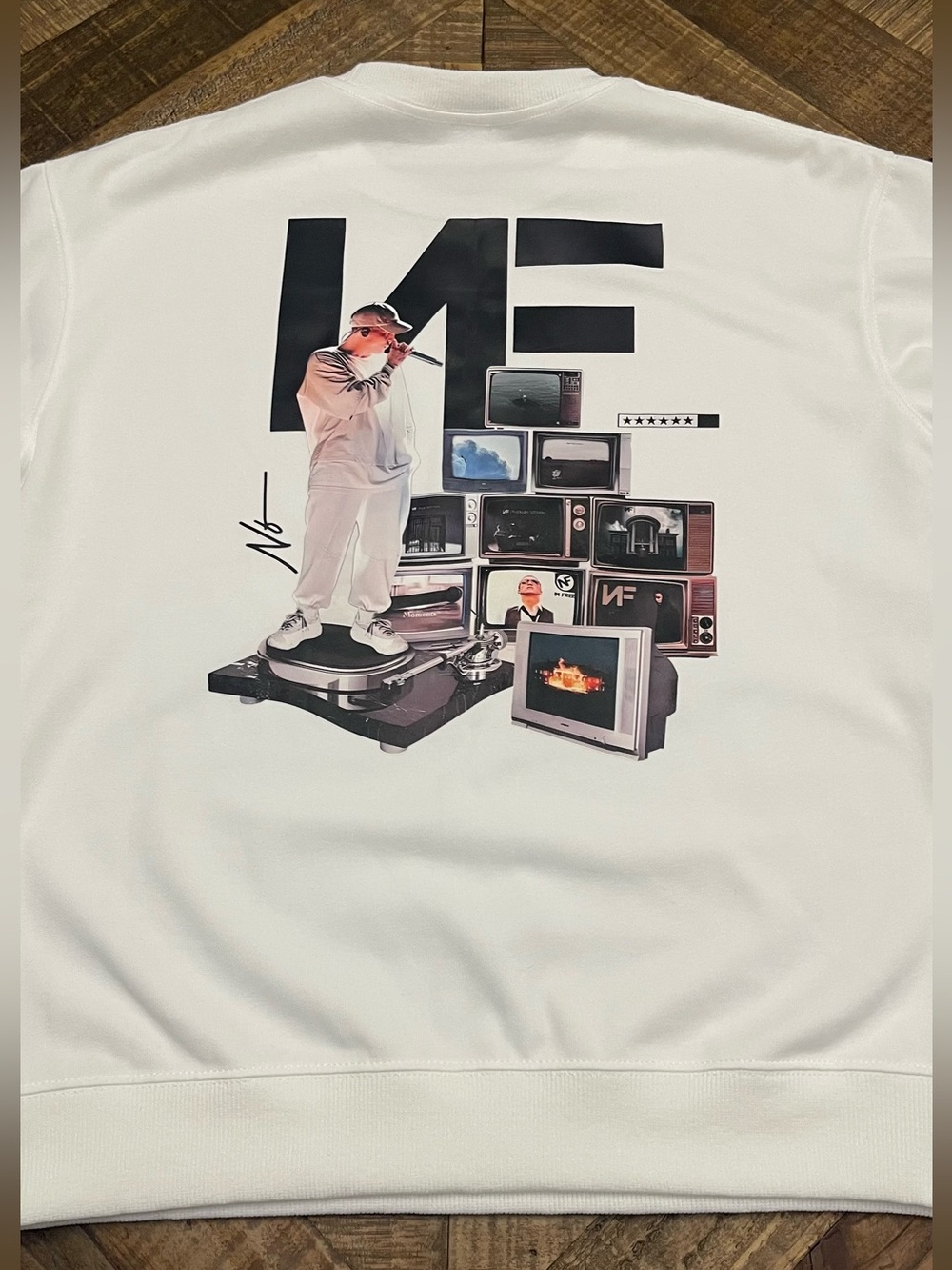 sweatshirt features artwork related to the rapper NF (Nathan Feuerstein) - Picture 3 of 5